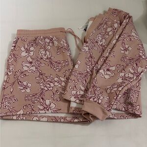 Adore Me Blush and Cream Flower Loungewear